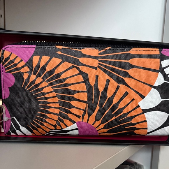 Trina Turk Pink and Orange Patterned Accessory - Picture 1 of 6